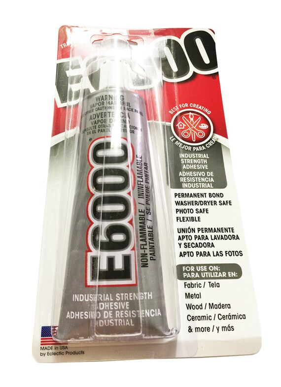 E6000 Adhesive, 3.7 Fluid Ounce CLEAR TRANSPARENTE