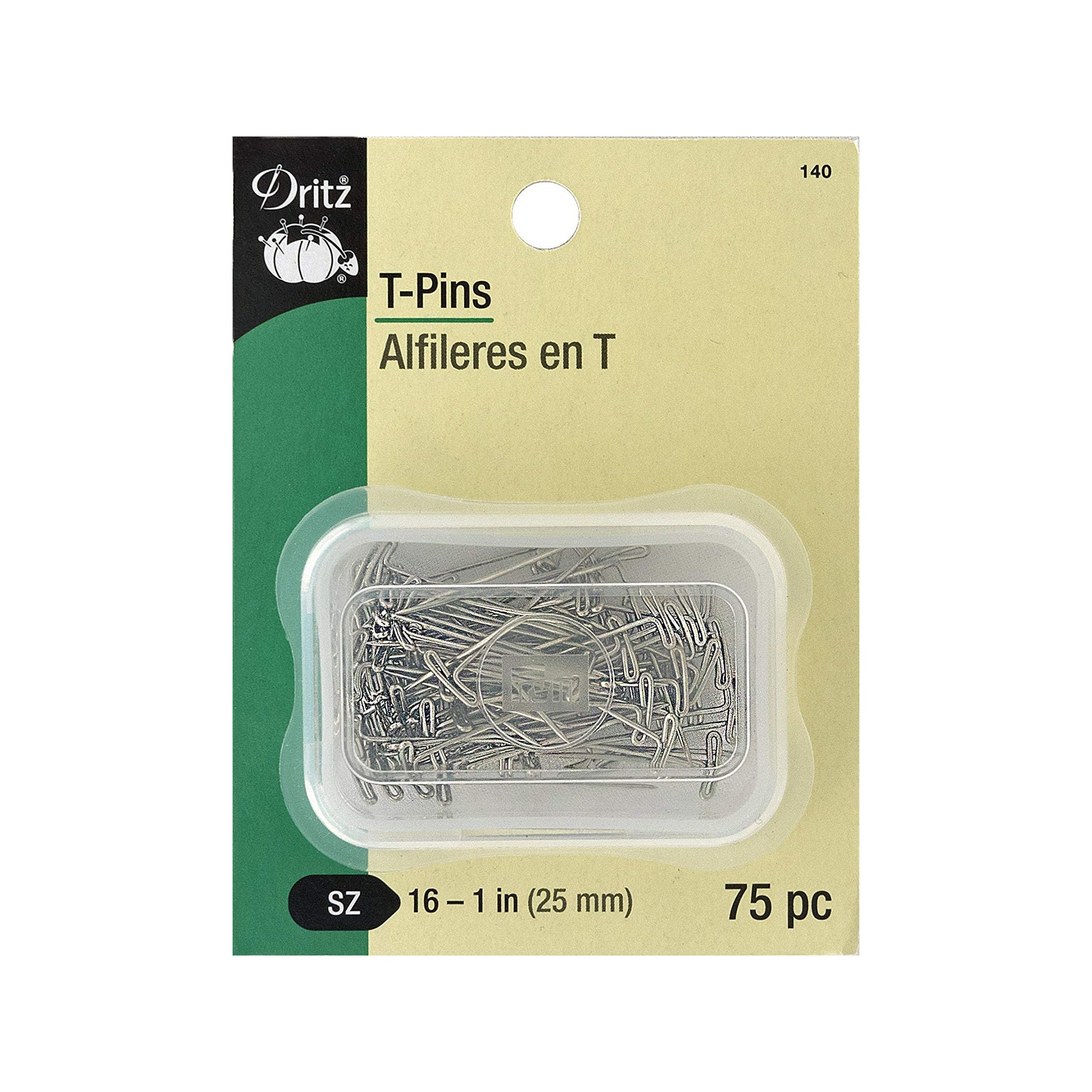 T-Pins, Metal Pins for Macrame & Sewing, 1 inch Long (27mm) (1 Pack)