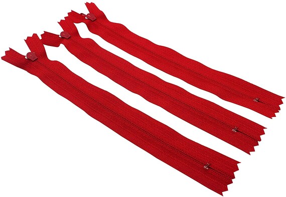 Standard Nylon Closed End Dress/Skirt Zip 519 - Red Standard Nylon Closed End Dress/Skirt Zip 519 - Red