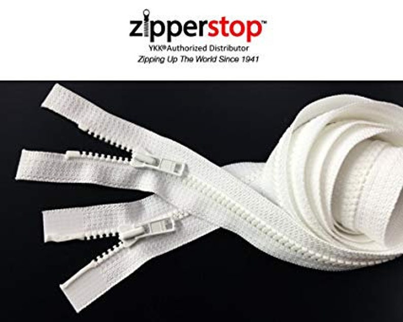 YKK 3 Molded Plastic Separating Zippers 50 Pieces per Pack Etsy