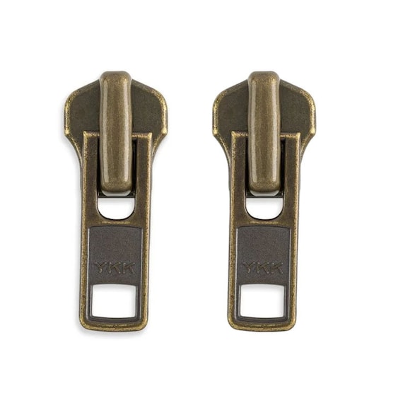 YKK #8 Automatic Lock Zipper Slider – Metal Zipper Repair Kit, 2/Pack