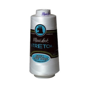 Maxi-Lock Stretch Thread 2,000 yds - #32109 White