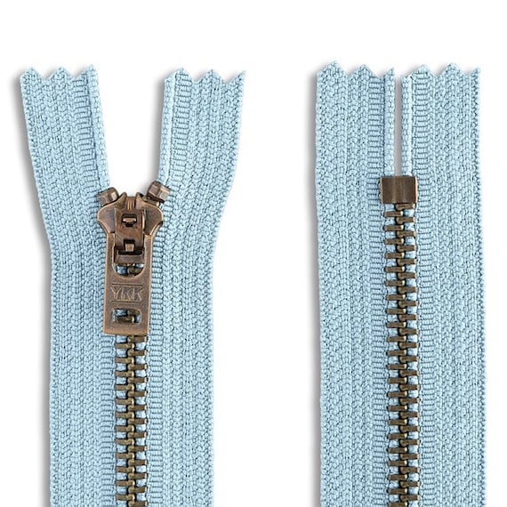YKK #5 Antique Brass Jeans Closed Bottom Zipper (1 Zipper