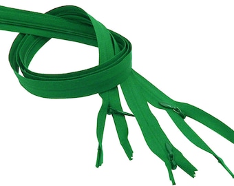 YKK Invisible Zipper, 9 Inch Jewel Green, 3 Pack