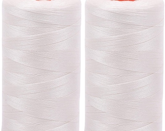 Aurifil Mako 50wt Thread 2 Large Spools: Chalk (2026x2)