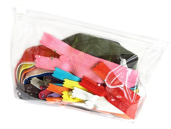 Vinyl 20pcs Mixed Colors Ykk #4.5 Coil Handbag Long Pull Zippers made in USA 