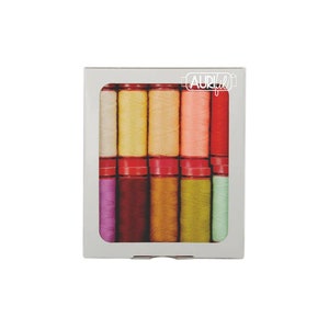 Aurifil Thread Kit - Farmhouse Wools by Joanna Figueroa Designer Collection 10 SMALL SPOOLS WOOL 12WT (54 yards Each) Assorted 10 Colors
