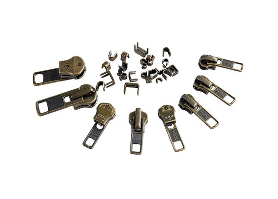 YKK Zipper Repair Kit Solution #5 Auto Lock Sliders Aluminum