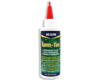 Beacon Gem-Tac Permanent Adhesive 4-Ounce Made in USA