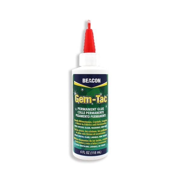 Beacon Gem-Tac Permanent Adhesive 4-Ounce Made in USA