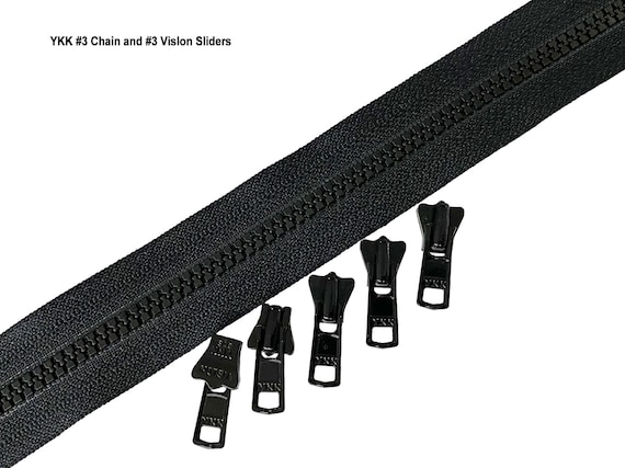 Zipper Resucue Slider ~ YKK #10 Plastic Slider ~ Black (1 Slider / Pack)
