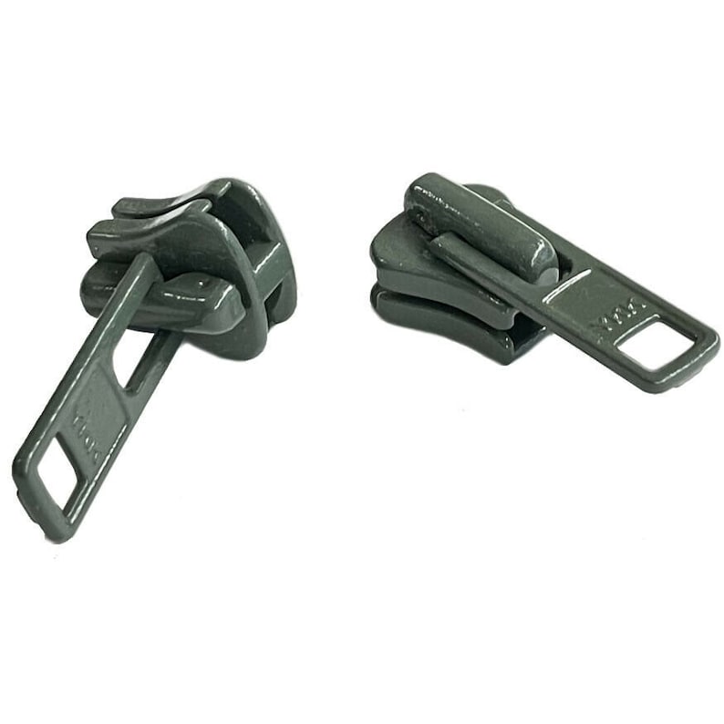 YKK #8 Vislon Original-glidlås för gjuten plastjacka - 2-pack Tillverkad i USA Olive Green