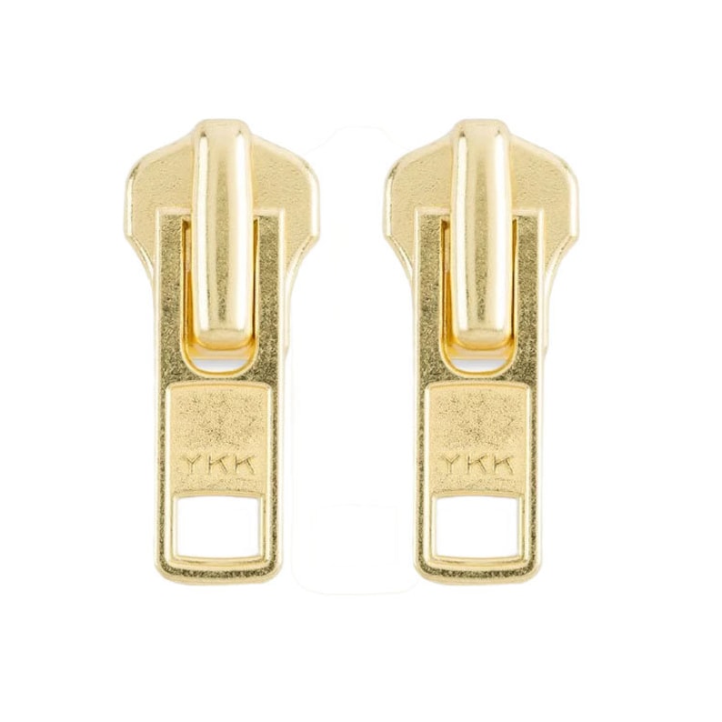 YKK #8 Automatic Lock Zipper Slider – Metal Zipper Repair Kit, 2/Pack Brass