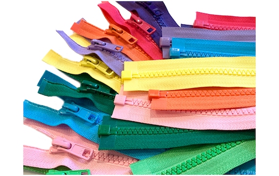 36/" Two Way Ykk #5 Molded Vislon Plastic Separating Jacket Zipper Made USA