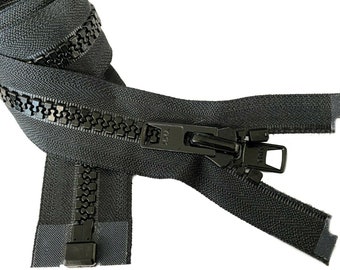 Cremallera separadora YKK n.° 10 Vislon, de alta resistencia, de grado marino, con deslizador metálico