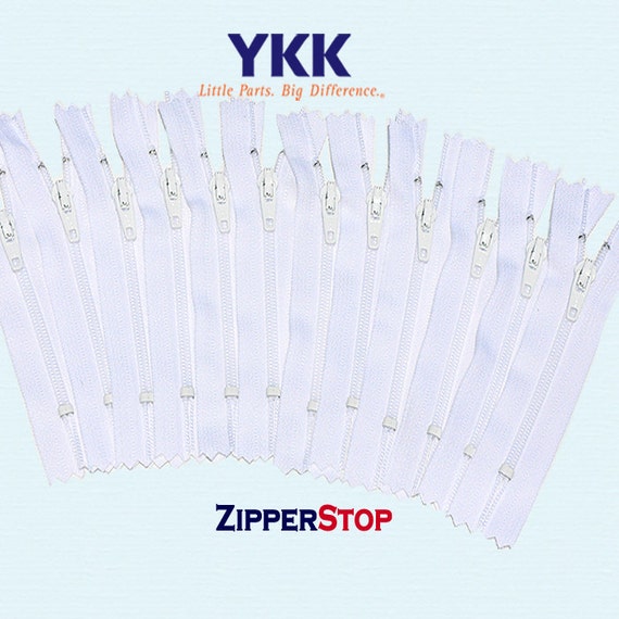 Standard Nylon Closed End Dress/Skirt Zip 501 - White Standard Nylon Closed End Dress/Skirt Zip 501 - White
