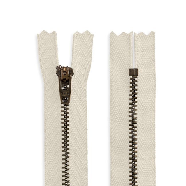 25pcs YKK #4.5 Antique Brass With Semi- Auto Lock Slide for