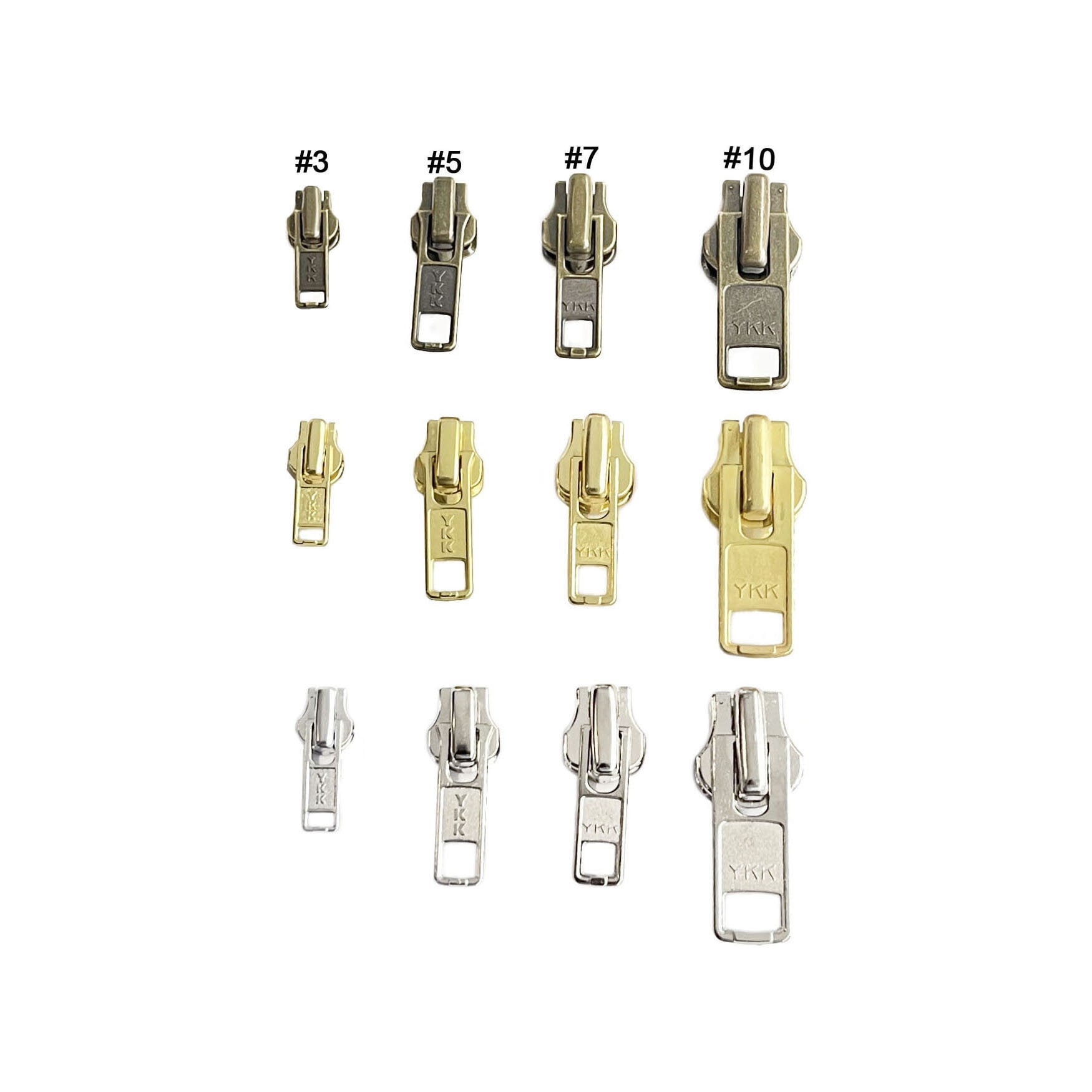 yuk.ykk.kit.0509 Amazon.com: YKK Zipper Repair Kit Metal Assorted Aluminum Slider