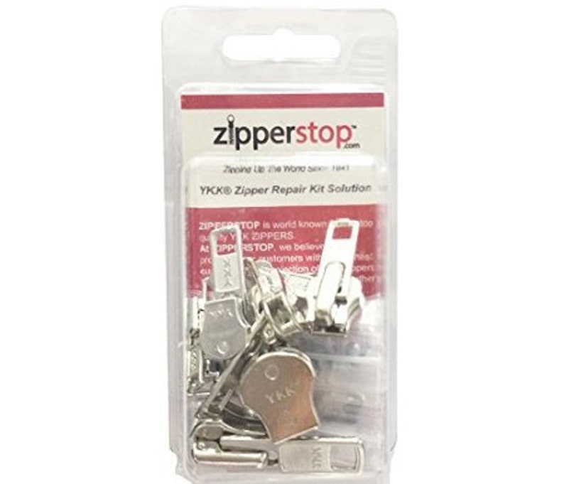 Zipper Repair Kit Solution 8 Sets of YKK® Sliders Assorted Etsy