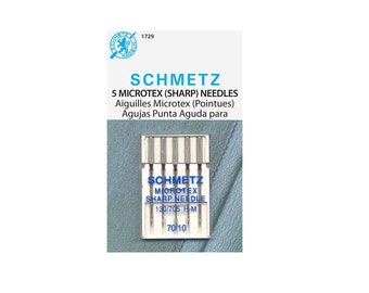 25 aiguilles pour machine à coudre en cuir Schmetz 130/705H LL 15x2NTW Taille 70/10