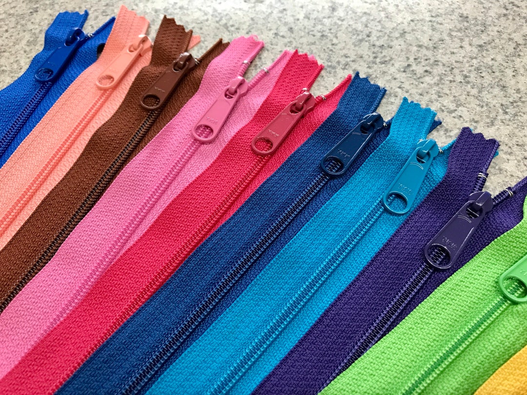15 Handbag Zippers 7 Inch to 14 Inch Long Pull YKK Assorted Colors Etsy