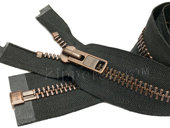  Black #3 Jacket Lightweight Coil Nylon Separating Zippers -  Choose Your Length - Color: Black - 2 Zippers Per Pack (Black - 36 Inches)