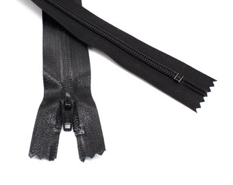 Water Repellent  YKK Number 5 Aquaguard Water Repellent Closed End Zipper - Black Only~ ZipperStop Wholesale Authorized Distributor YKK®