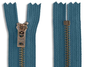 YKK #5 Antique Brass Jeans Closed Bottom Zipper (1 Zipper