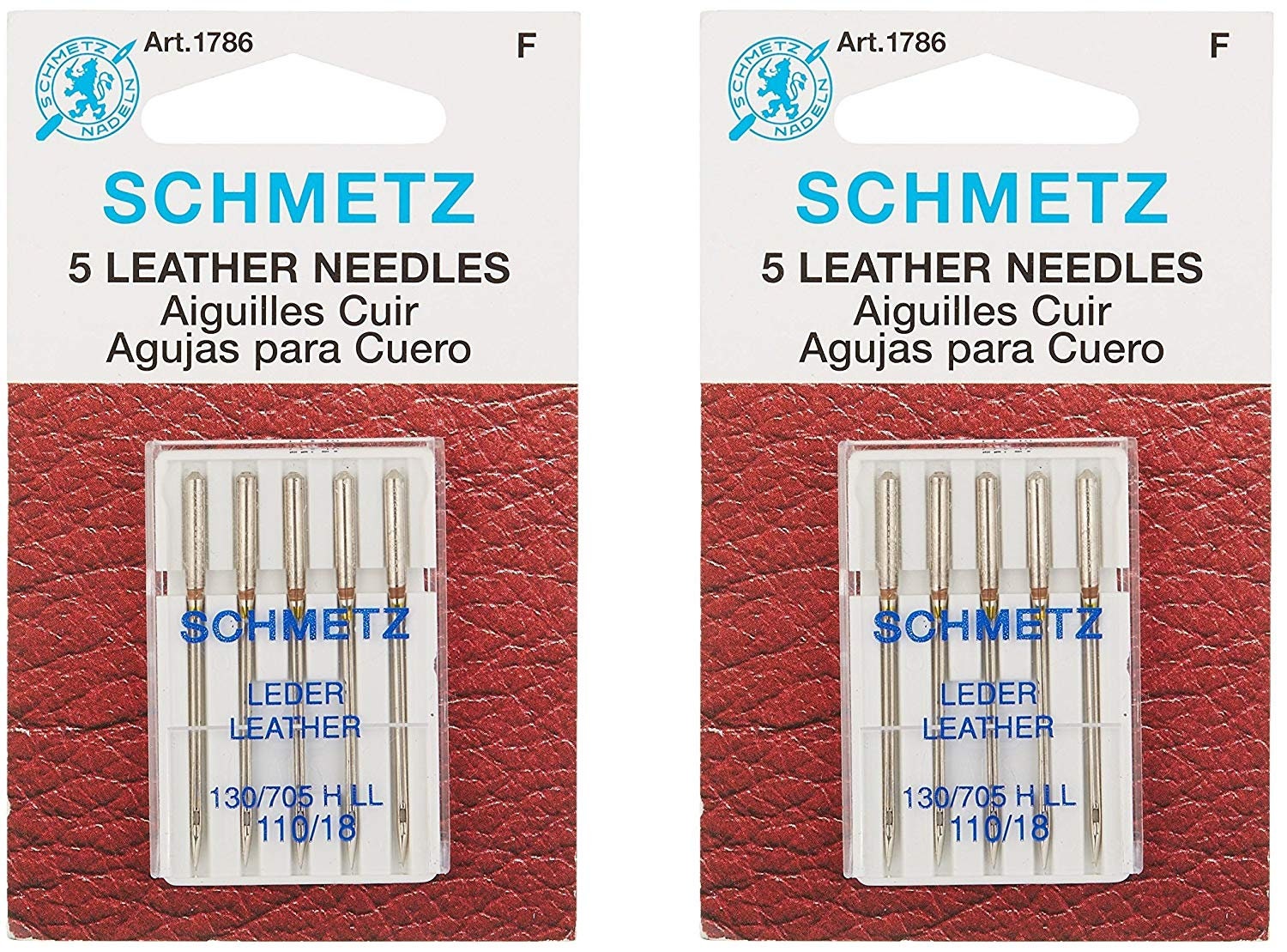  25 Schmetz Leather Sewing Machine Needles 130/705H LL