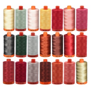 Aurifil 50WT Solid - Mako Cotton Thread - 1422 Yards Each Spool