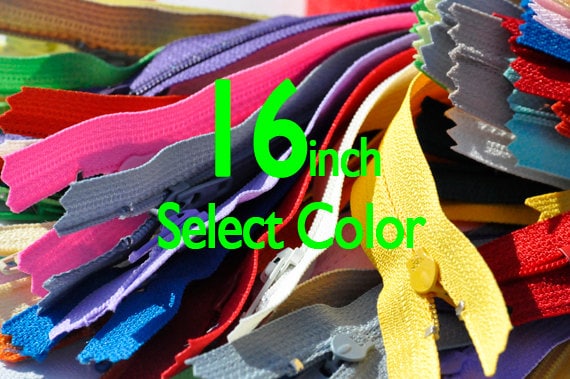 YKK #3 Skirt /& Dress Zippers 16 Inch ~ Assortment of Colors 25 Zippers