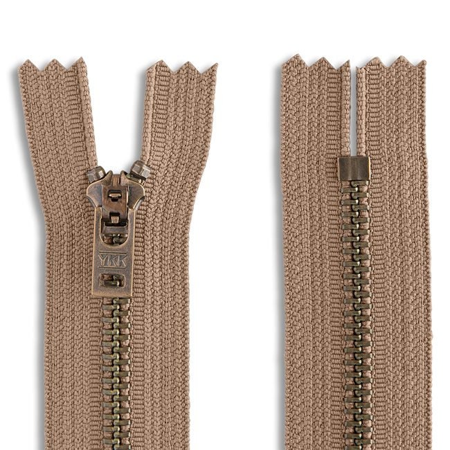 YKK #5 Antique Brass Jeans Closed Bottom Zipper (1 Zipper per Pack