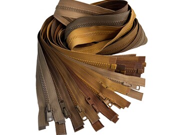 Juego de cremalleras separadoras YKK n.° 3 Vislon, 7 colores, 36 pulgadas