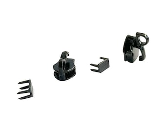 Nylon Coil Zipper Repair Kit: #8 Double Slider Pulls with Stoppers