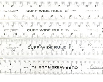 Fairgate Aluminum Ruler Cuff-width Rule Made in USA - Etsy