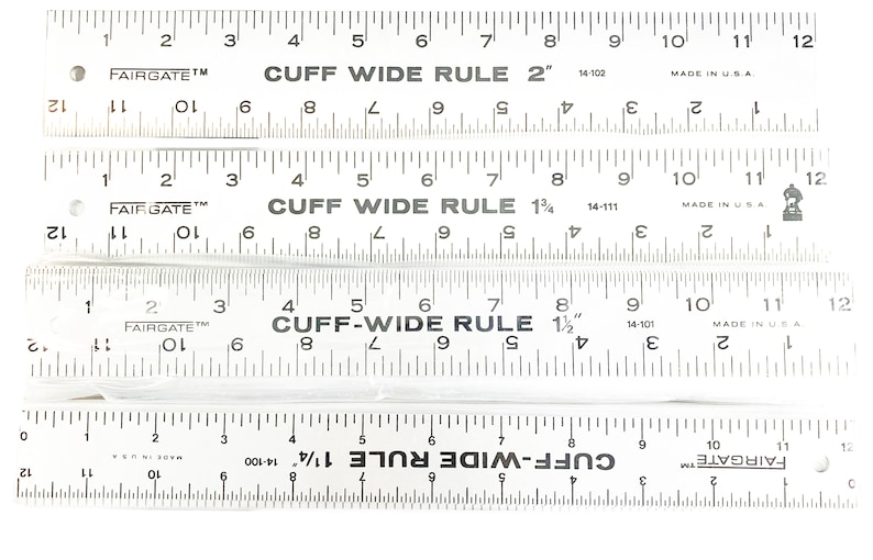 Fairgate Aluminum Ruler Cuff-width Rule Made in USA - Etsy