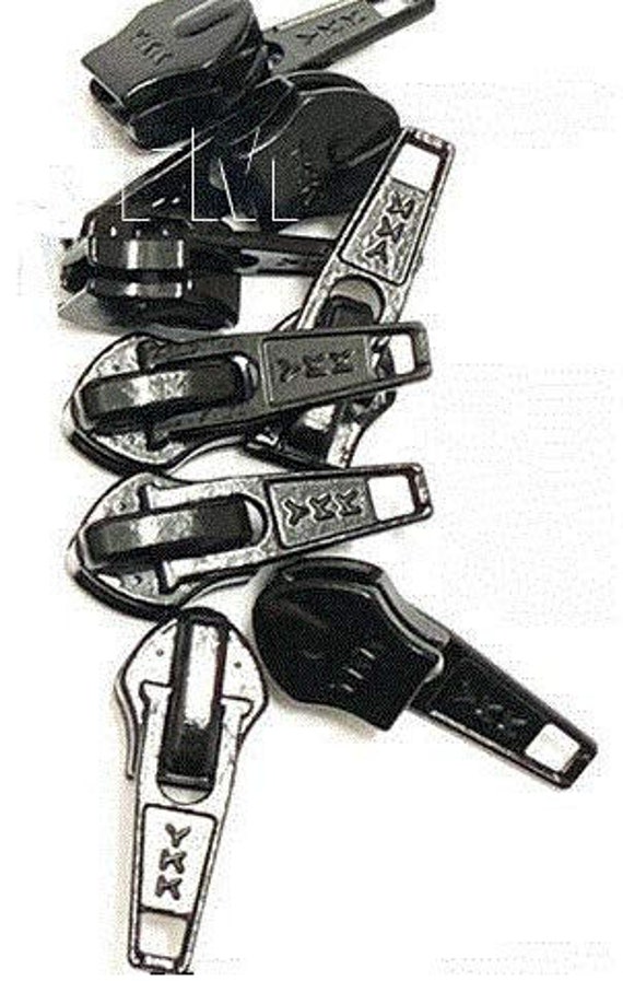 Zipper Repair Kit 8 Ykk Coil Automatic Lock Jacket Sliders Color: Black  Choose Your Quantity Made in the United States 