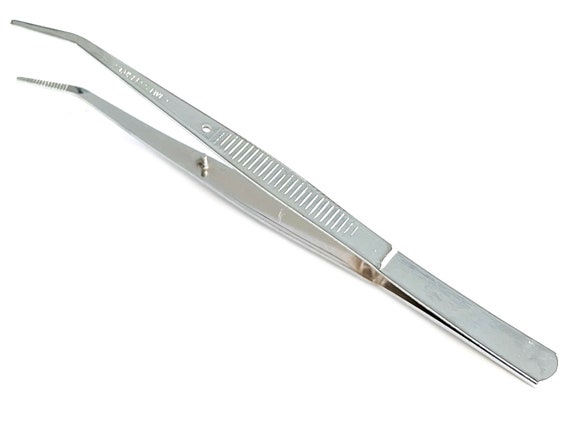 Curved Sewing Tweezers Light Weight Stainless Steel Sewing