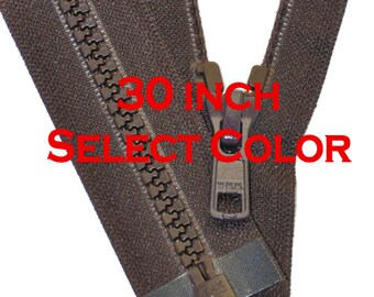 YKK 5 Vislon Separating Jacket Zipper (30"  Set of 3)