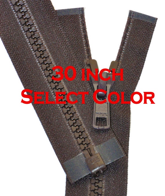 20 inch Black Separating #5 Vislon YKK Zipper New!