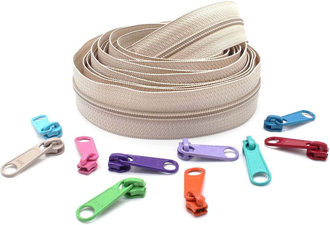 Continuous Zipper Chain YKK 4.5 Nylon Coil Zippers by The Etsy