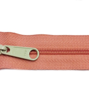 Faire votre propre fermeture à glissière - YKK #4.5 chaîne Nylon bobine Made in USA (3 Yards inclus 6 Pull Long de curseurs) - dans votre choix de curseur et chaîne