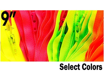 32 Pieces~  YKK # 3 Zipper -NEON Zippers Colors Nylon Coil Closed Bottom~Pick Your Color & Size~ZipperStop Wholesale  Distributor YKK®