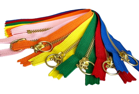 Metall-Reißverschluss 10,2 Cm – Weiß, Messingzähne, Für Nähen & Basteln