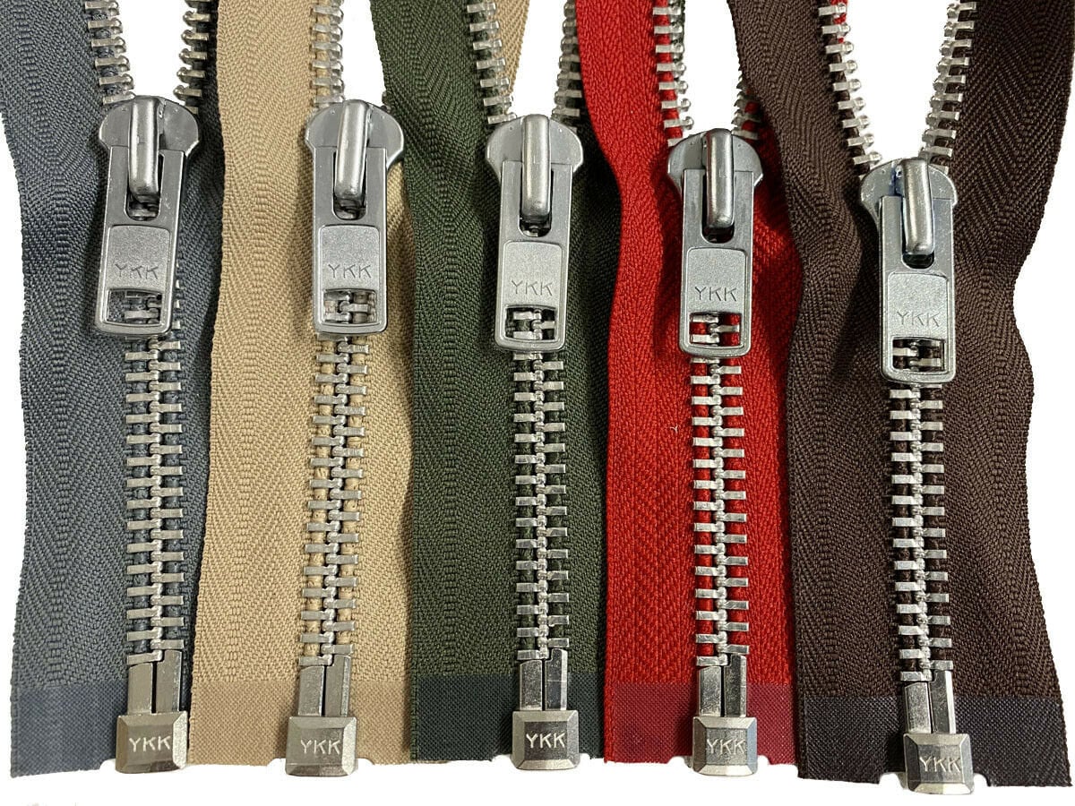 YKK 10 4 to 36 Aluminum Heavy Duty Metal Coats Jacket Zipper