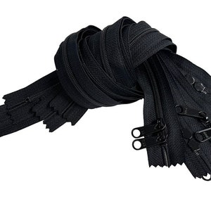 Cerniera YKK #4.5 30" da 50 pezzi con doppia cerniera lunga per borsa con cursore testa a testa Made in USA - Colore a tua scelta