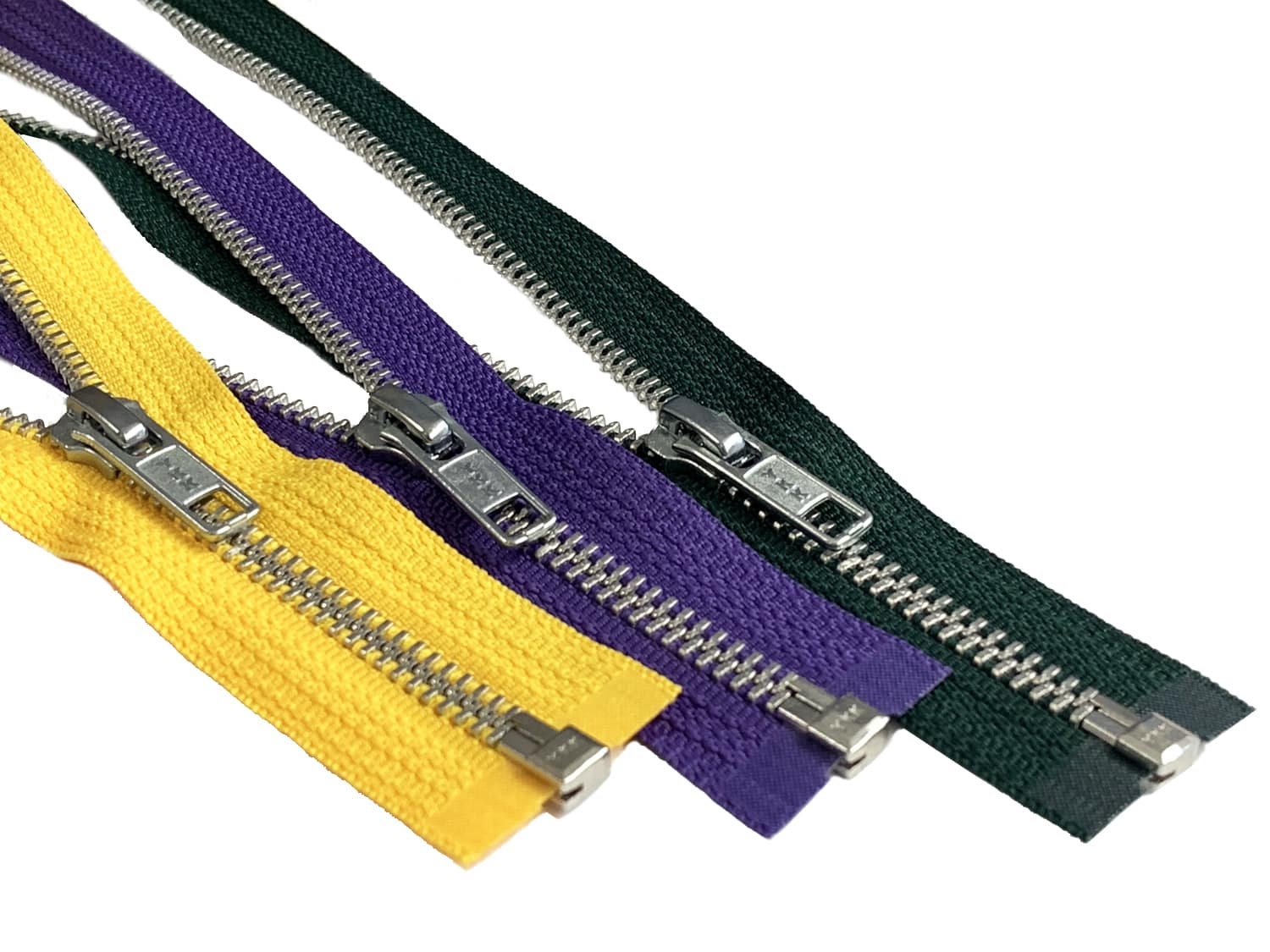 YKK 10 4 to 36 Aluminum Heavy Duty Metal Coats Jacket Zipper Separating  Made in the United States Choice of Color Length 