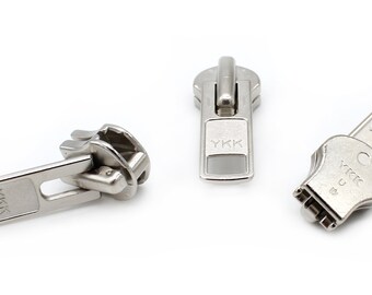 YKK Zipper Repair Kit, Aluminum Metal Sliders and Stops, Assorted