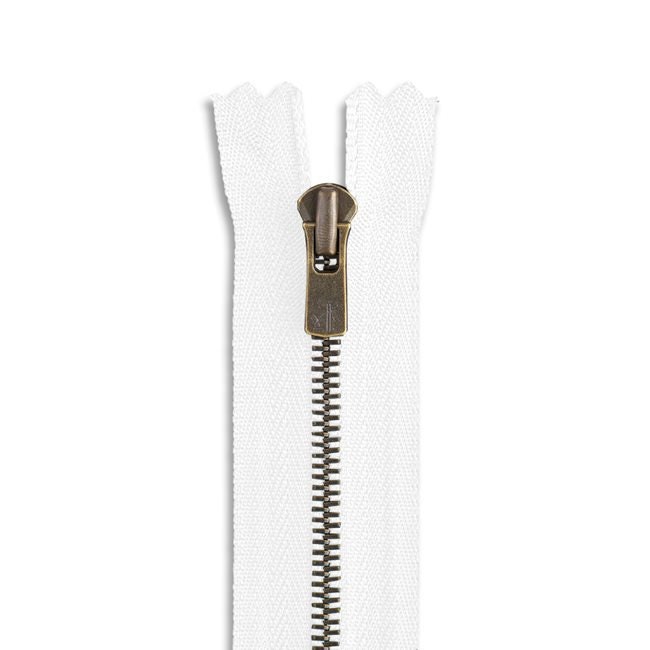 YKK #2 Lightweight Excella Antique Silver Zipper (1 Zipper