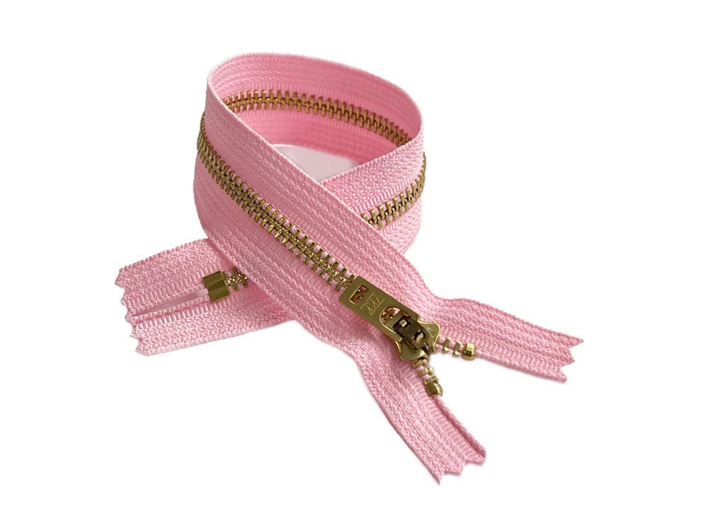 YKK #5 Reißverschluss, Messingzähne, Mit Fuchsschwanz-Schieber, 12,7 Cm – Geschlossen, Für Taschen & Näharbeiten